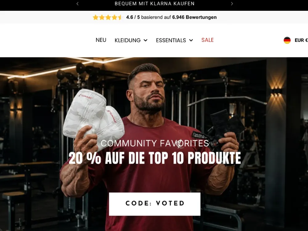 Vorschau des Climaqx Shopify-Shops